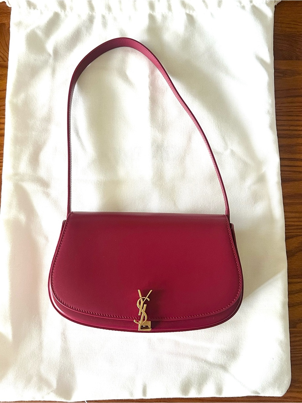 Saint Laurent mini voltaire red cherry jam